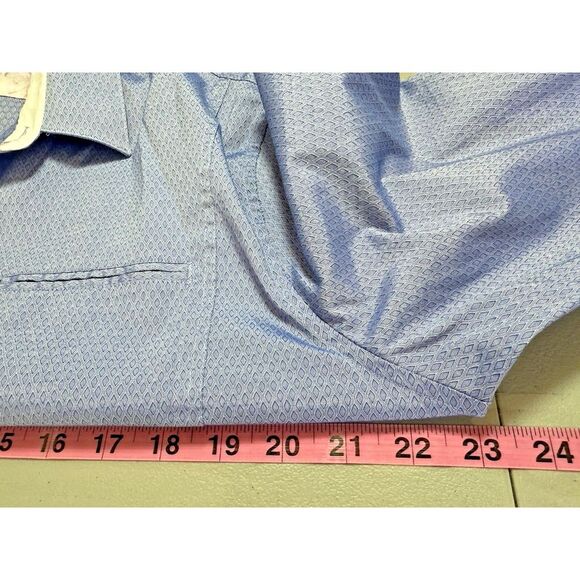 7 Diamonds Shirt Mens L Lilac Purple Stretch Button Up Floral Contrast Flip Cuff - Picture 10 of 13